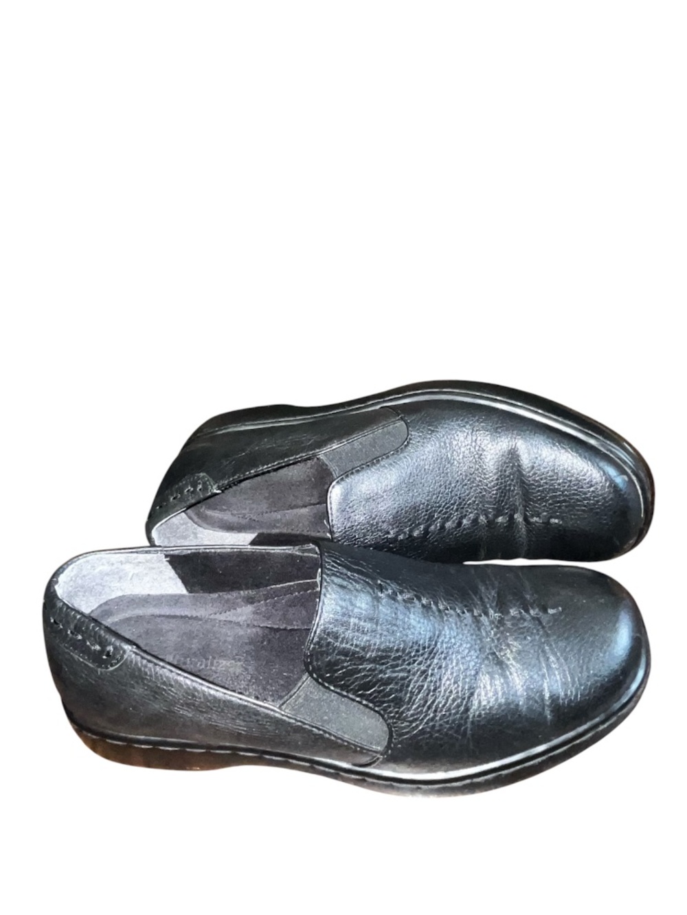 Naturalizer Women’s Black Leather Slip-On Loafers Casual Comfort Shoes Sz-8